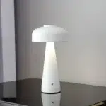28 CM Cordless Table Lamp Rechargeable Battery Operated Touch Desk Lamp 3 Color Stepless Dimming Up Bedside Lamps Portable Small LED Light White - Image 2