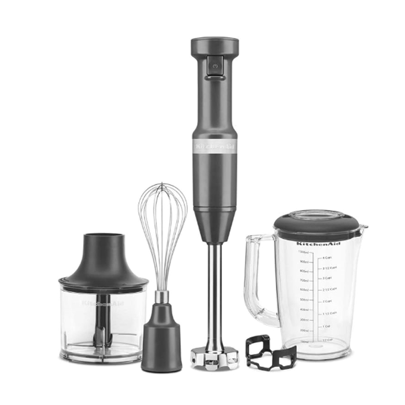 KitchenAid Hand Blender with Accessories 180W Dark Gray KitchenAid Hand Blender with Accessories 180W Dark Gray - Image 1
