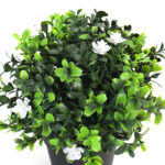 20 CM X 20 CM  Mini Potted Artificial Plant Eco-Friendly Pot with Natural Look for Indoor and Outdoor Décor Black 1 Piece - Image 2