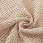 180 CM X 300 CM Reversible 3 Seaters Sofa Cover and Throw Backrest Sofa Waffle Knit Slipcovers with Tassels Versatile Protector for Sofas Beige 1 Piece - Image 4