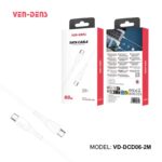 Ven-Dens Charging Cable USB-C TO USB-C Data Cable ( 2 Meters) TPE
