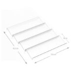4-Tier Acrylic Seasoning Organizer Rack Clear Spice Rack Tray Kitchen Seasoning Jars Drawers Insert for Drawer Countertop Transparent - Image 3