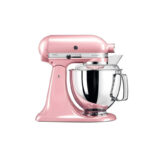 KitchenAid Artisan 4.8L Tilt Head Stand Silky + 3L bowl + Flex edge beater Pink