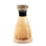 1 L Glass Carafe with Stainless Steel Top Lid for Tea Coffee Juice Hot and Cold Beverage