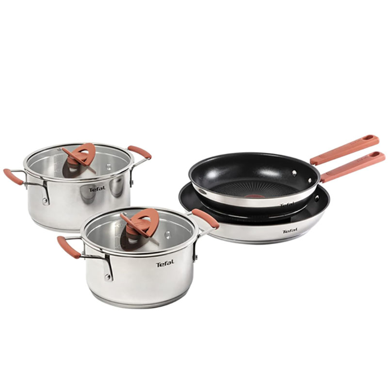 Tefal OPTI'SPACE SET 6 pcs Inox Tefal OPTI'SPACE SET 6 pcs Inox - Image 1