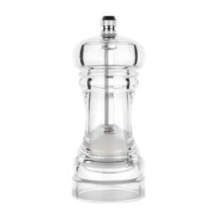 15 CM Acrylic Salt and Spices Mill Grinder Manual Kitchen Grinding Tool for Spices Condiment Salt and Pepper 1 Piece Transparent
