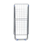 Iron Clothes Drying Rack Free-Standing Rack Large Capacity Winged Drying Rack Foldable and Space-Saving Indoor and Outdoor Use Gray - Image 4
