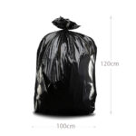 120 L Heavy Duty Garbage Bags with Cross Tie Handles Strong Large Disposable Trash Bags for Kitchen Home Office and Outdoor Use Black - Image 3