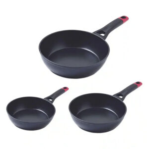 Pyrex Optima Set of 3 Frying Pans 20 + 24 + 28 CM
