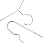Set of 10 Metal Clothes Hangers with Hooks and Non Slip Grooves Ultra Thin and Space Saving Clothes Hangers for Pants Shirts and Jackets Silver - Image 4
