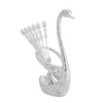 Elegant Tableware Base Holder Kitchen Utensils Organizer for Forks Spoons and Knives Silver - Image 2