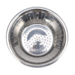 34 CM Stainless Steel Rice Sieve Strainer Basket for Straining Draining and Rinsing Vegetables Fruits and Pasta Silver - Image 4
