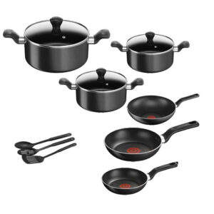 Tefal Super Cook 12 pc Set Black