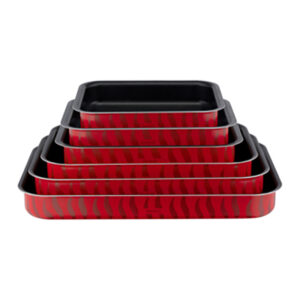 Tefal Tempo Flame Ovenware Set 6 Rectangular Oven Dishes