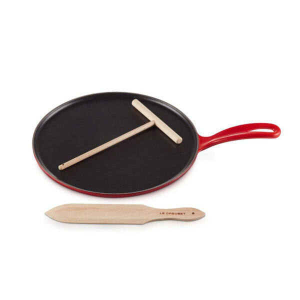 Le Creuset Round Crepe Maker 27cm Cherry
