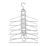 6 in 1 Multi Hangers with 360° Swivel Hooks Space Saving Clothes Hangers for Shirts Dresses Pants and Jackets 1 Piece Gray - Image 4
