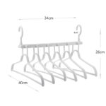 6 in 1 Multi Hangers with 360° Swivel Hooks Space Saving Clothes Hangers for Shirts Dresses Pants and Jackets 1 Piece Gray - Image 3