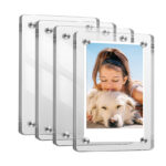 18 CM X 13 CM Acrylic Fridge Magnets Photo Insert Double Sided Magnetic Refrigerator Polaroid Frame Display 1 Piece Transparent