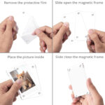 12 CM X 10 CM Acrylic Fridge Magnets Photo Insert Double Sided Magnetic Refrigerator Polaroid Frame Display 1 Piece Transparent - Image 4