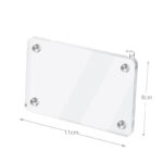 11 CM X 8 CM Acrylic Fridge Magnets Photo Insert Double Sided Magnetic Refrigerator Polaroid Frame Display 1 Piece Transparent - Image 3