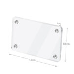 12 CM X 10 CM Acrylic Fridge Magnets Photo Insert Double Sided Magnetic Refrigerator Polaroid Frame Display 1 Piece Transparent - Image 3