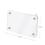 18 CM X 13 CM Acrylic Fridge Magnets Photo Insert Double Sided Magnetic Refrigerator Polaroid Frame Display 1 Piece Transparent - Image 3