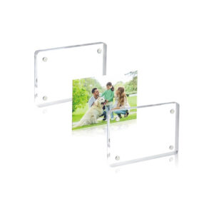 8 CM X 6 CM Acrylic Fridge Magnets Photo Insert Double Sided Magnetic Refrigerator Polaroid Frame Polaroid Display 1 Piece Transparent
