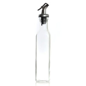 750 ML Borosilicate Glass Oil and Vinegar Dispenser Bottle with Snap On Leakproof Lid Perfect for Olive Oil Sesame Oil Vinegar and Soy Sauce 1 Piece