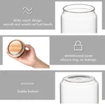 650 ML Borosilicate Glass Storage Jar with Acacia Wood Lid Airtight Kitchen Container Multipurpose Kitchen Storage Container 1 Piece - Image 4