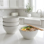 15 CM Ceramic Stoneware  Serving Bowl Non Scratch and Sturdy Deep Multipurpose Bowl for Salad Fruit and Side Dishes Gray Speckled - Image 2