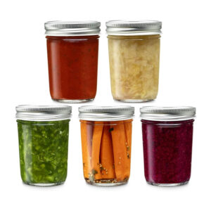 300 ML Mason Glass Jar with  Airtight Lid Food Storage for Canning Preserving Pickling Jam Honey Dessert Wedding Favors 1 Piece
