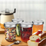 400 ML Mason Glass Jar with  Airtight Lid Food Storage for Canning Preserving Pickling Jam Honey Dessert Wedding Favors 1 Piece - Image 2