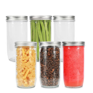 550 ML Mason Glass Jar with  Airtight Lid Food Storage for Canning Preserving Pickling Jam Honey Dessert Wedding Favors 1 Piece