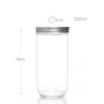 300 ML Mason Glass Jar with  Airtight Lid Food Storage for Canning Preserving Pickling Jam Honey Dessert Wedding Favors 1 Piece - Image 3