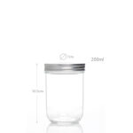 200 ML Mason Glass Jar with  Airtight Lid Food Storage for Canning Preserving Pickling Jam Honey Dessert Wedding Favors 1 Piece - Image 3