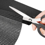 6 Meters Non Slip Waterproof Mat Multipurpose Anti Slip Matting Roll for Cabinets Drawers and Shelves Washable and Cut to Fit any Size Black - Image 2