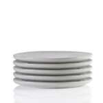 21 CM Ceramic Stoneware Side Plate Non Scratch and Sturdy Medium Round Appetizer and Cake Serving Plate Gray