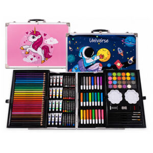 Sundy Kids Art Set 145Pc Aluminum Case Space Designs #145ART