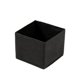 15 CM Drawer Storage Fabric Bin for Nursery Foldable Drawer Storage Box Space Saving Lightweight Wardrobe Organizer for Makeup Accessories Ties Socks Black