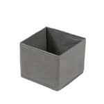 15 CM Drawer Storage Fabric Bin for Nursery Foldable Drawer Storage Box Space Saving Lightweight Wardrobe Organizer for Makeup Accessories Ties Socks Gray