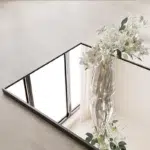 172 CM Full Length Mirror with Stand Rectangular Mirrors with Aluminum Frame Standing Floor Mirror Hanging or Leaning Against Wall Black - Image 4