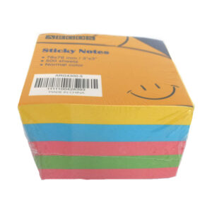 Sticky Notes 76X76Mm 5 Pads Normal Colour 500 Sheets