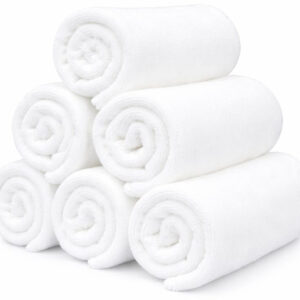 75 CM X 35 CM Thick 100 % Cotton Hand Towel Soft Quality Absorbent Towel for Daily Bathroom and Kitchen Use 1 Piece White
