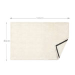 160 CM X 80 CM Thick 100 % Cotton Bath Towel Soft Quality Absorbent Oversized Towel for Household Use Beach and  Swimming Pool 1 Piece White - Image 3