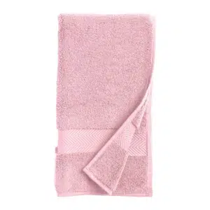 72 CM X 34 CM Thick 100 % Cotton Hand Towel Soft Quality Absorbent Towel for Daily Bathroom and Kitchen Use 1 Piece Pink