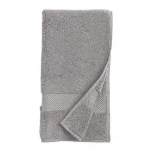 72 CM X 34 CM Thick 100 % Cotton Hand Towel Soft Quality Absorbent Towel for Daily Bathroom and Kitchen Use 1 Piece Gray