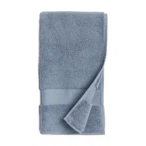 72 CM X 34 CM Thick 100 % Cotton Hand Towel Soft Quality Absorbent Towel for Daily Bathroom and Kitchen Use 1 Piece Blue