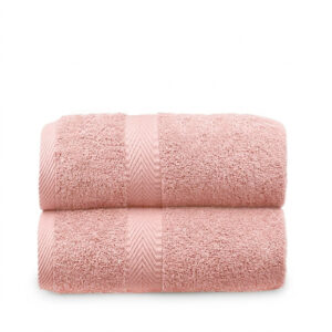 140 CM X 70 CM Thick 100 % Cotton Bath Towel Soft Quality Absorbent Towel for Daily Bathroom Use 1 Piece Pink