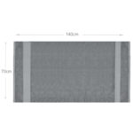 140 CM X 70 CM Thick 100 % Cotton Bath Towel Soft Quality Absorbent Towel for Daily Bathroom Use 1 Piece Gray - Image 3