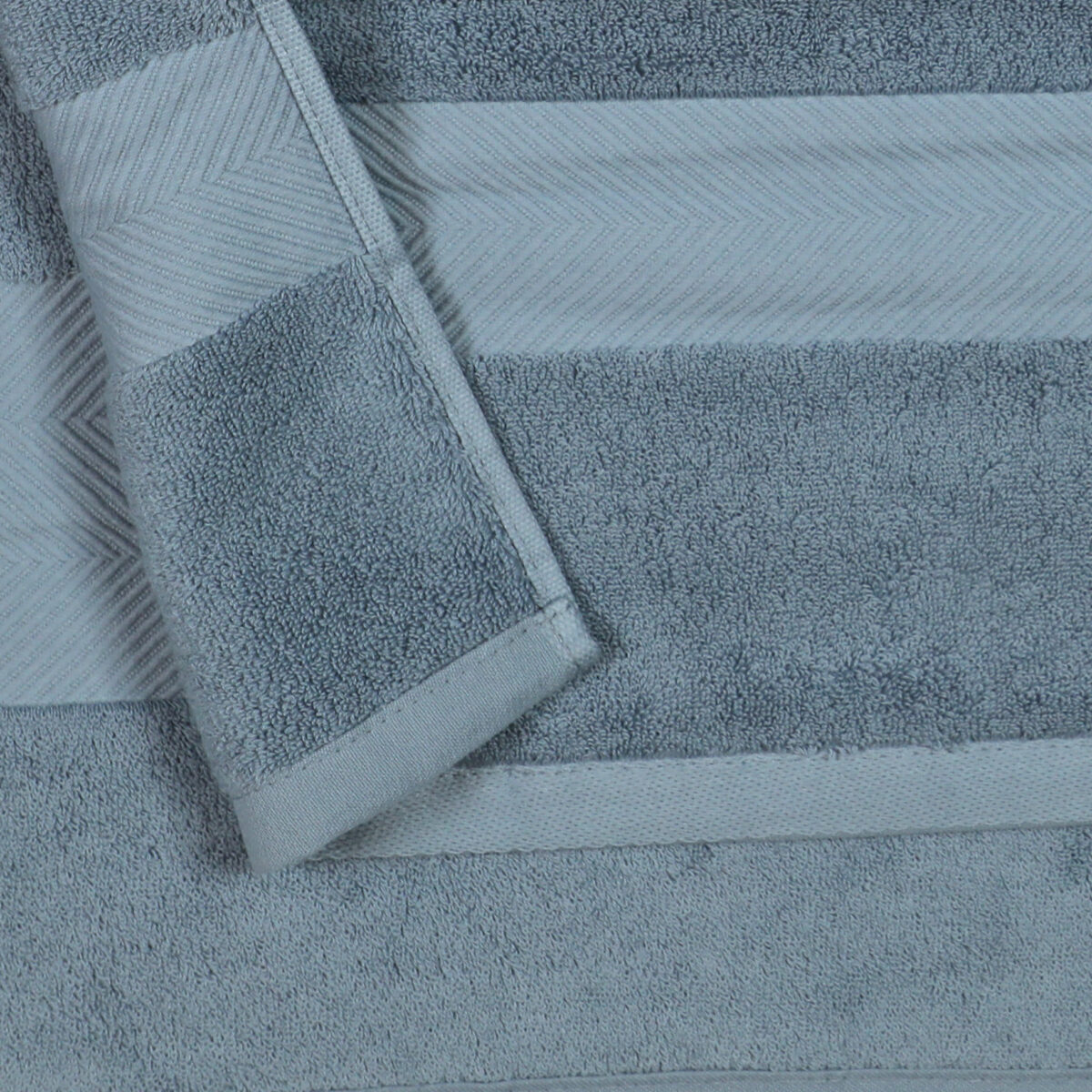 140 CM X 70 CM Thick 100 % Cotton Bath Towel Soft Quality Absorbent Towel for Daily Bathroom Use 1 Piece Blue - Image 4